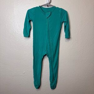Kyte Baby Teal Zip Up Footed Sleeper Size 6-12 Months